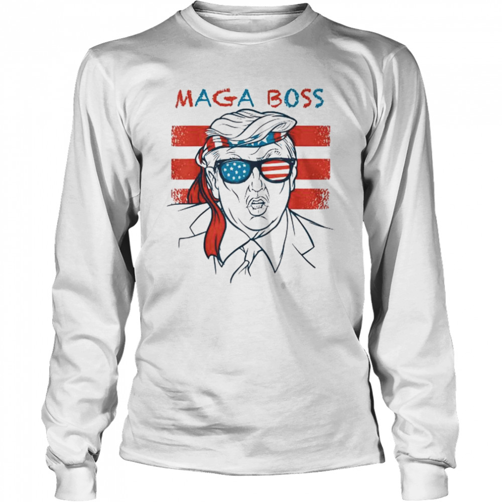 The maga boss Trump maga boss shirt Long Sleeved T-shirt