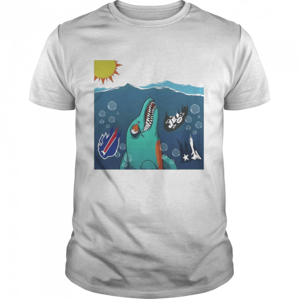 Fins Jaws White Shirt