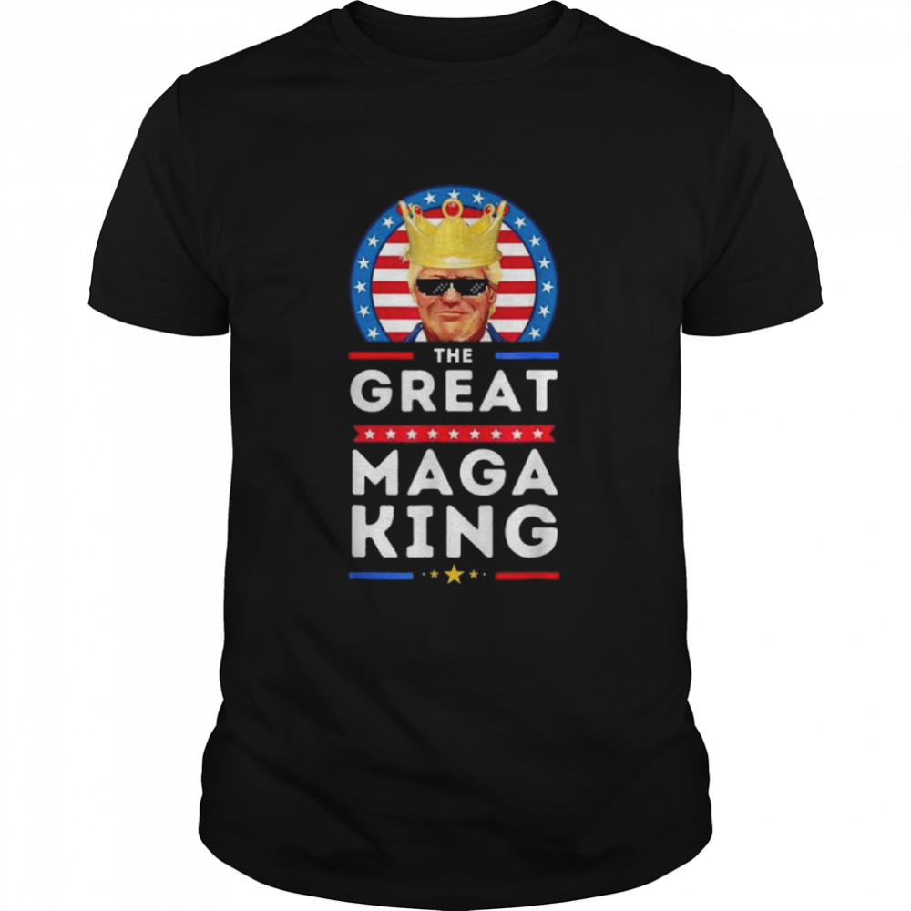 Great maga king Trump biden political ultra mega proud shirt