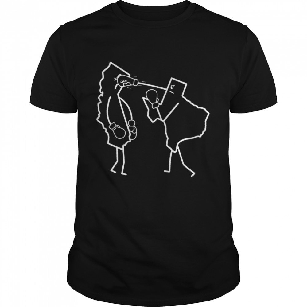 Texas Vs. California Boxing funny T-shirt