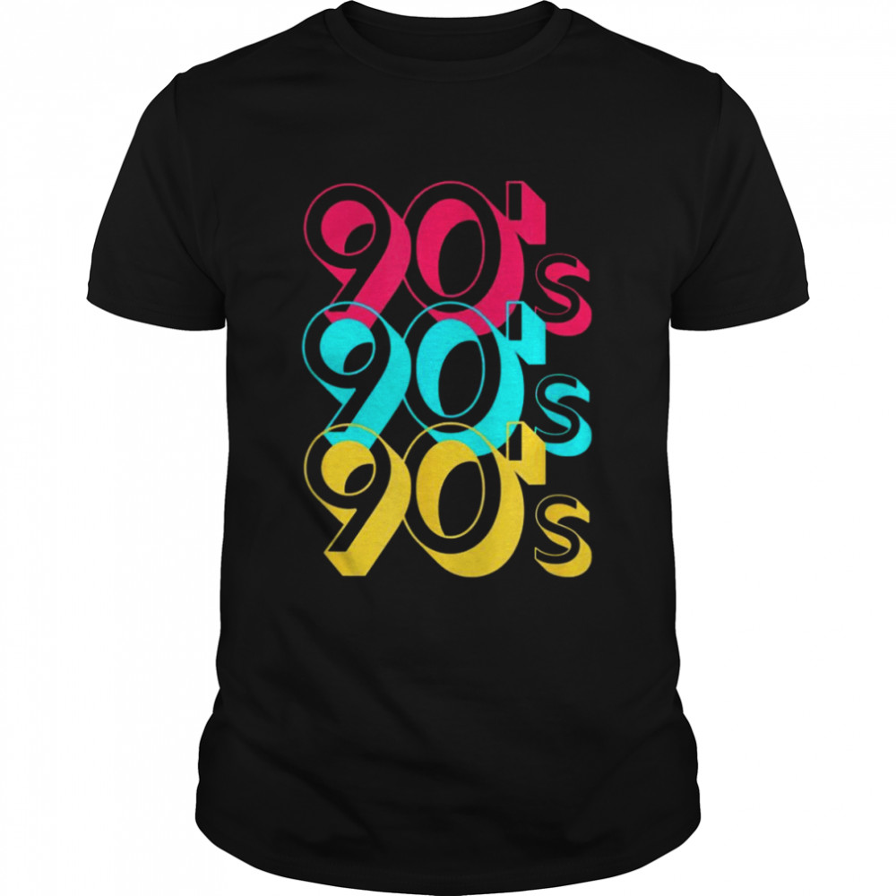 The 90s In Large Letters Themed Music Party 90’s Shirt