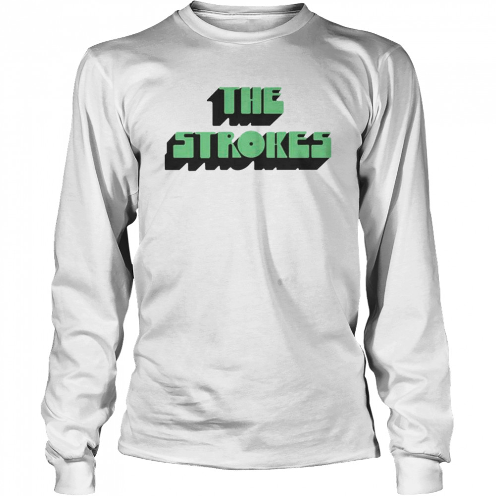 the strokesthe strokes vintage text shirt Long Sleeved T-shirt