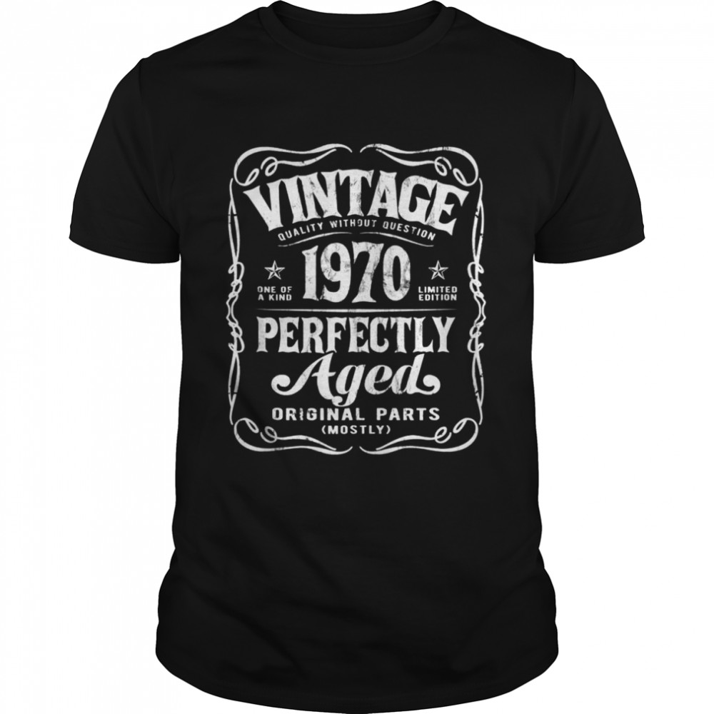 Vintage Made In 1970 Classic 52nd Birthday Shirt