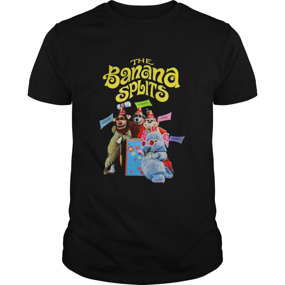 The Banana Splits Retro Cast Drooper Fleegle Bingo Snorky shirt