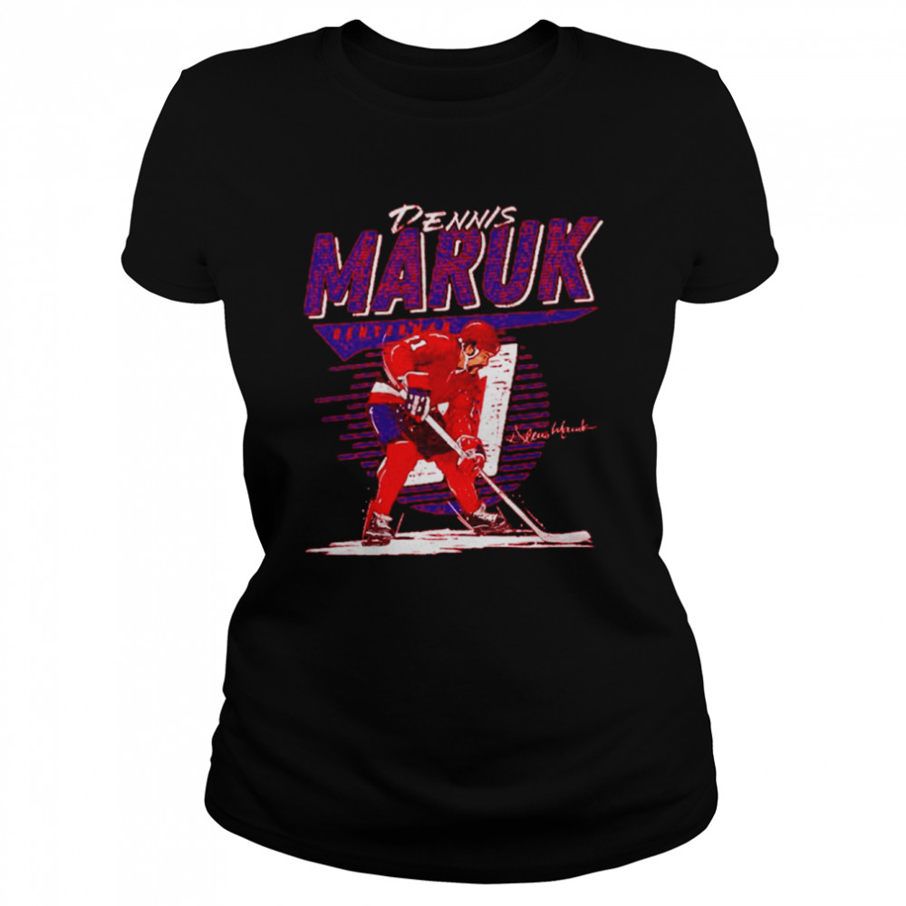 Dennis Maruk Washington Hockey Signatures  Classic Women's T-shirt