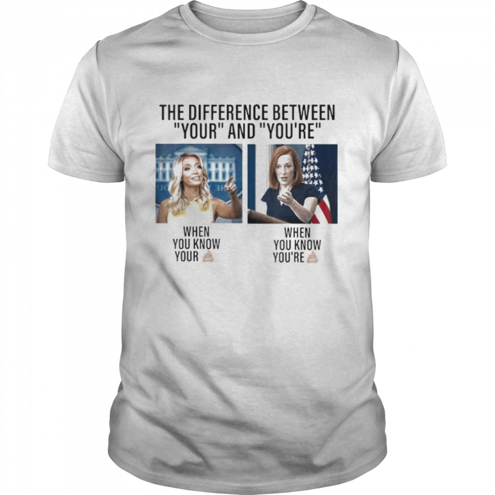 The differecne between your and you are when you know shirt