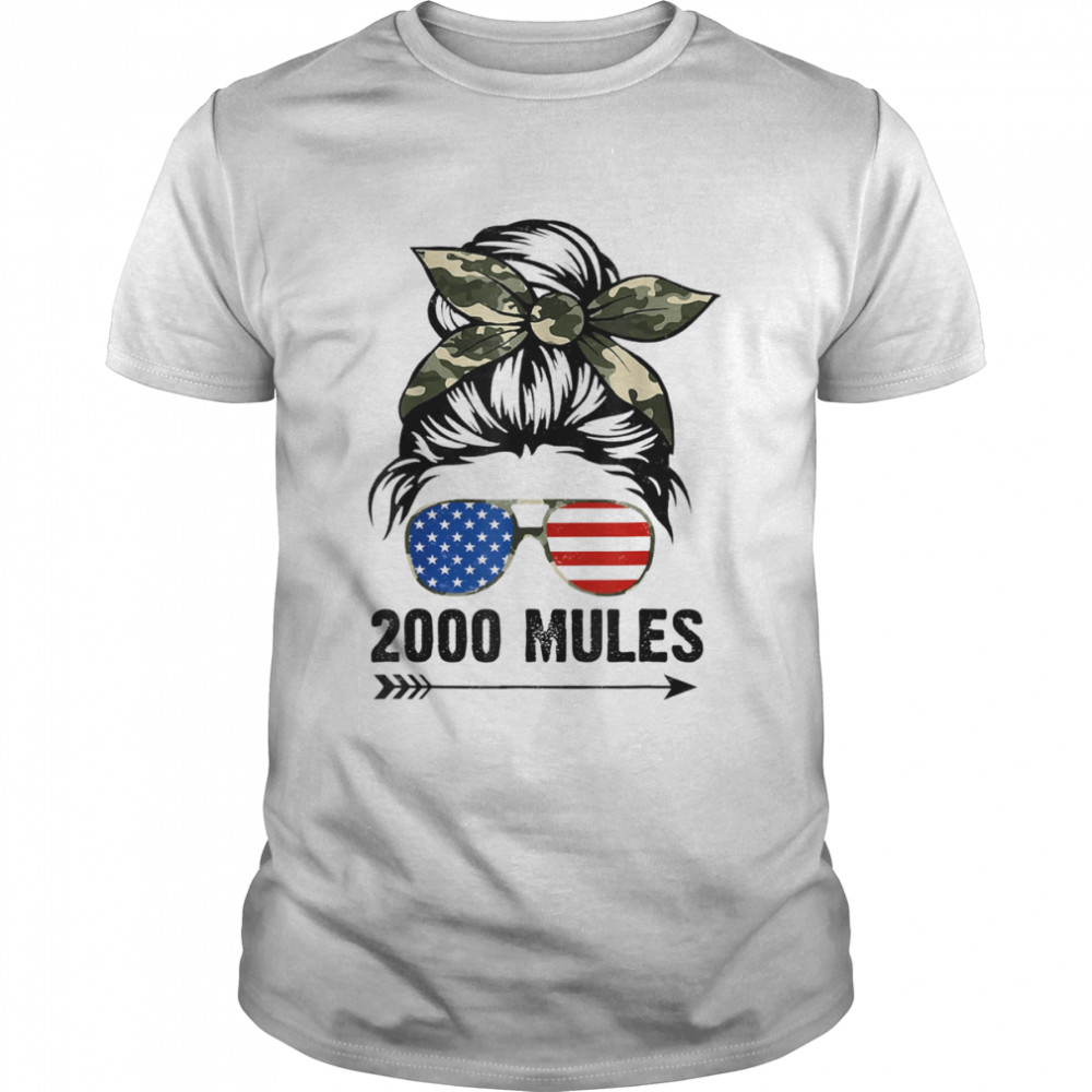 2000 Mules Game Is Over Pro Trump Messy Bun USA 2024 Shirt