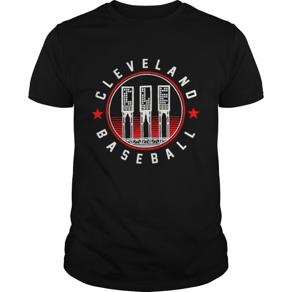 Cleveland baseball lights shirt