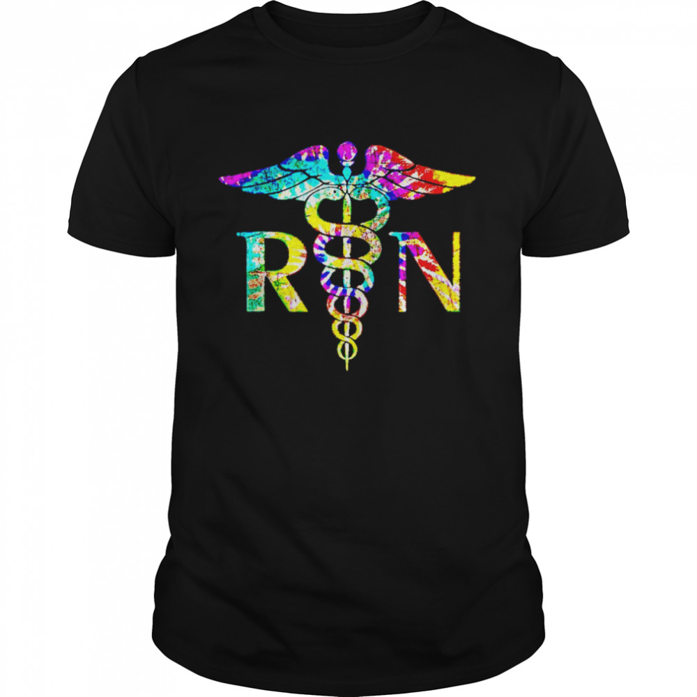 Lovely RN Registered Nurse Tie Dye Nurse Week 2022Shirt