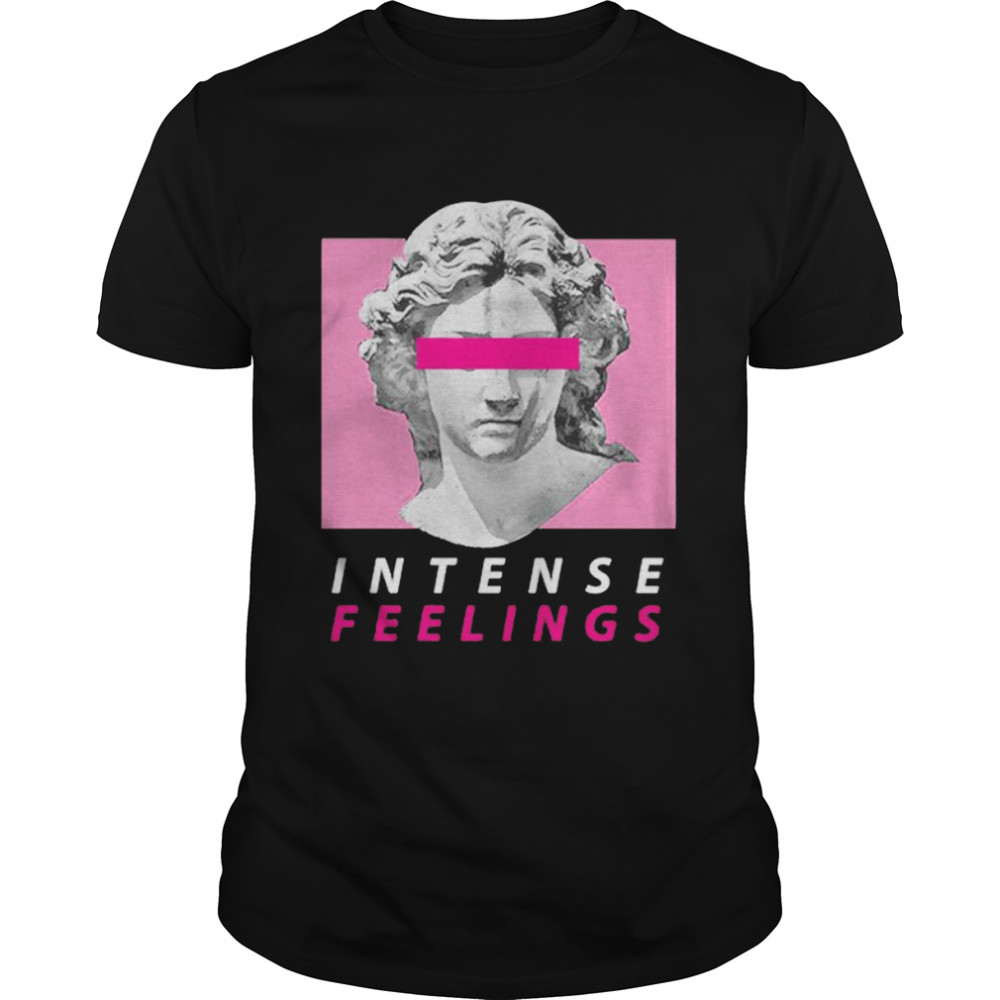 Vaporwave Aesthetic Intense Feelings Statue shirt