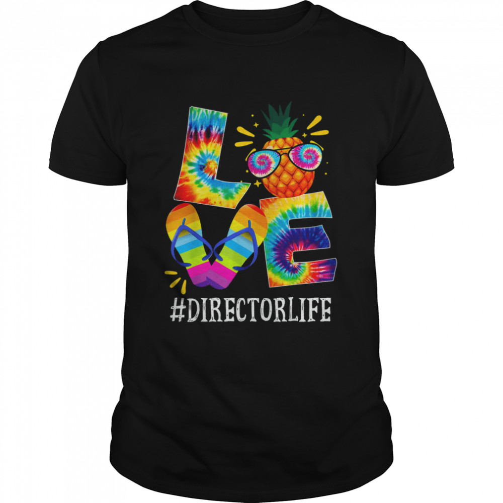 Director Love Pineapple Summer Off duty Tie Dye Shirt