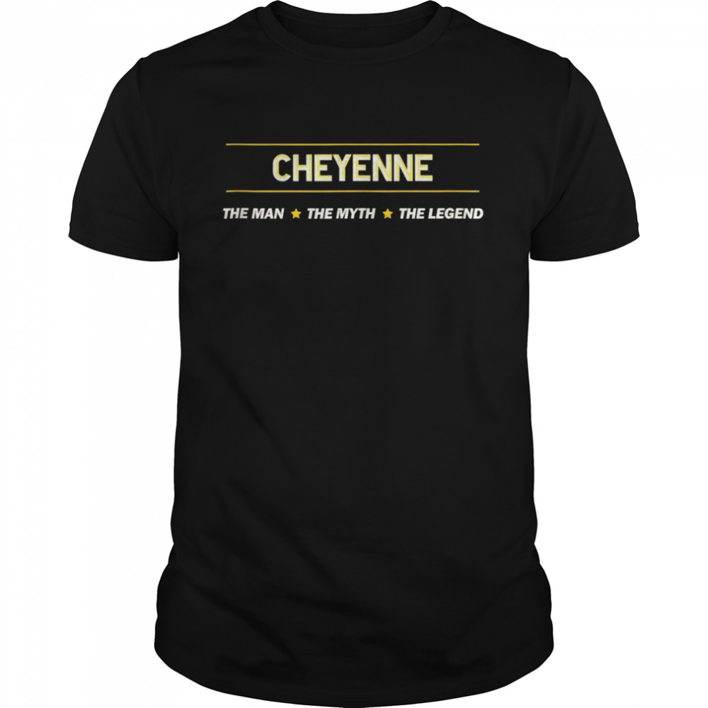 Mens CHEYENNE the Man the Myth the LEGEND Boy Name Tank ShirtTop Shirt