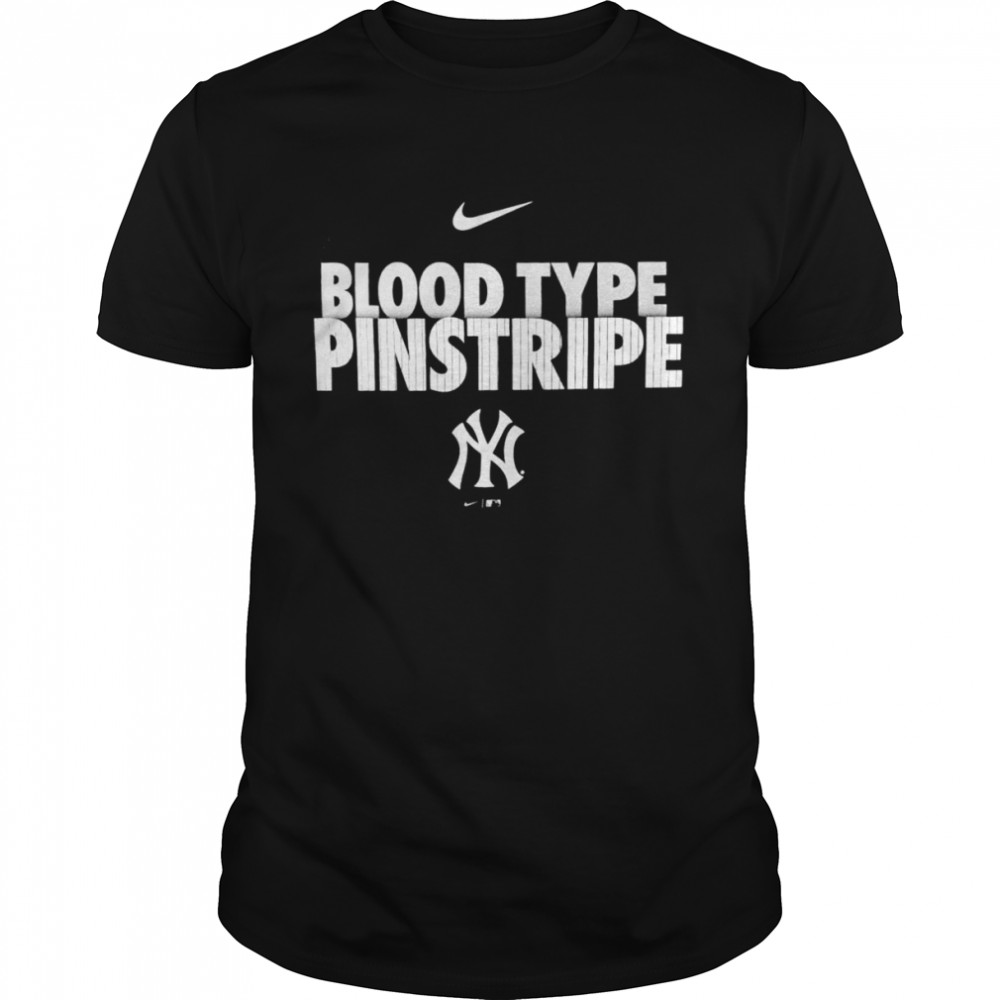 New York Yankees Blood Type Pinstripe shirt