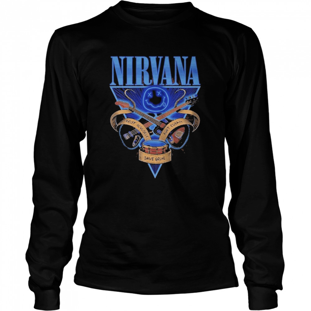 Nirvana Kirst Novoselc Kurt Cobain Dave Grohl  Long Sleeved T-shirt