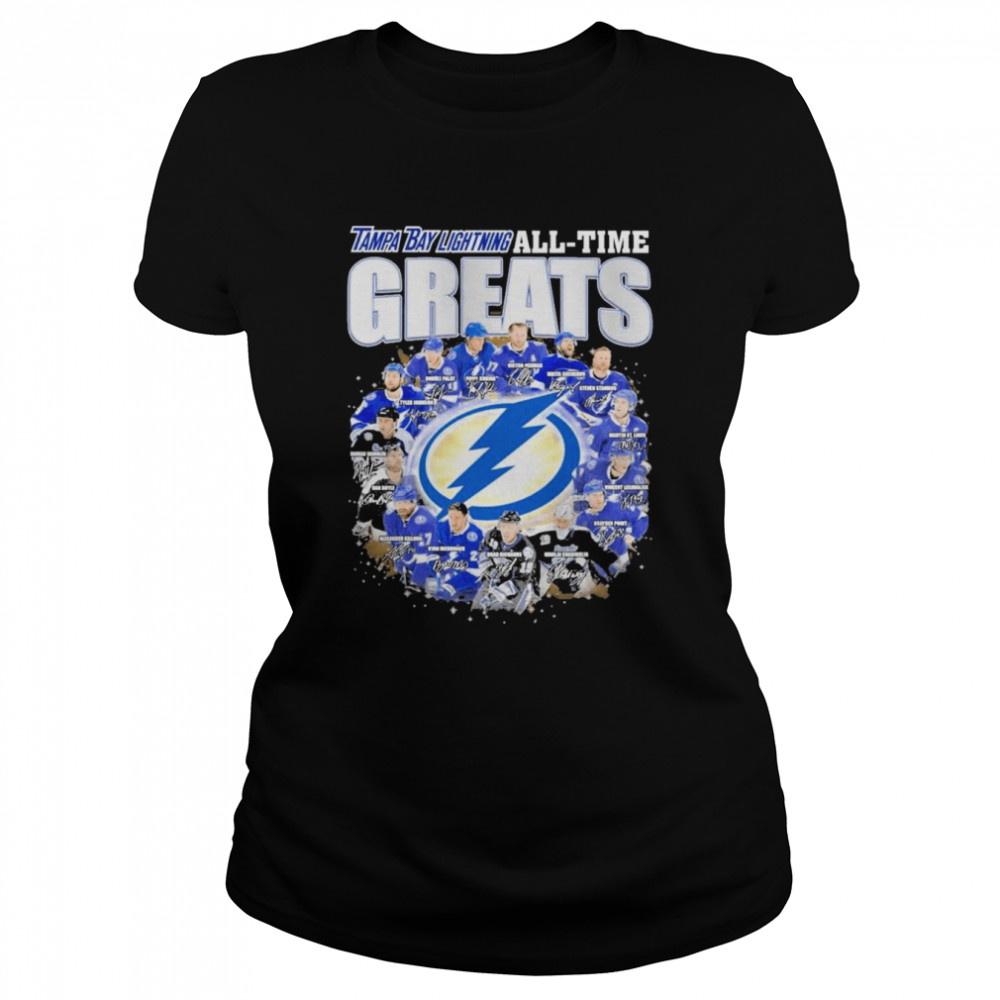 Tampa Bay Lightning All-Time Greats Signatures  Classic Women's T-shirt