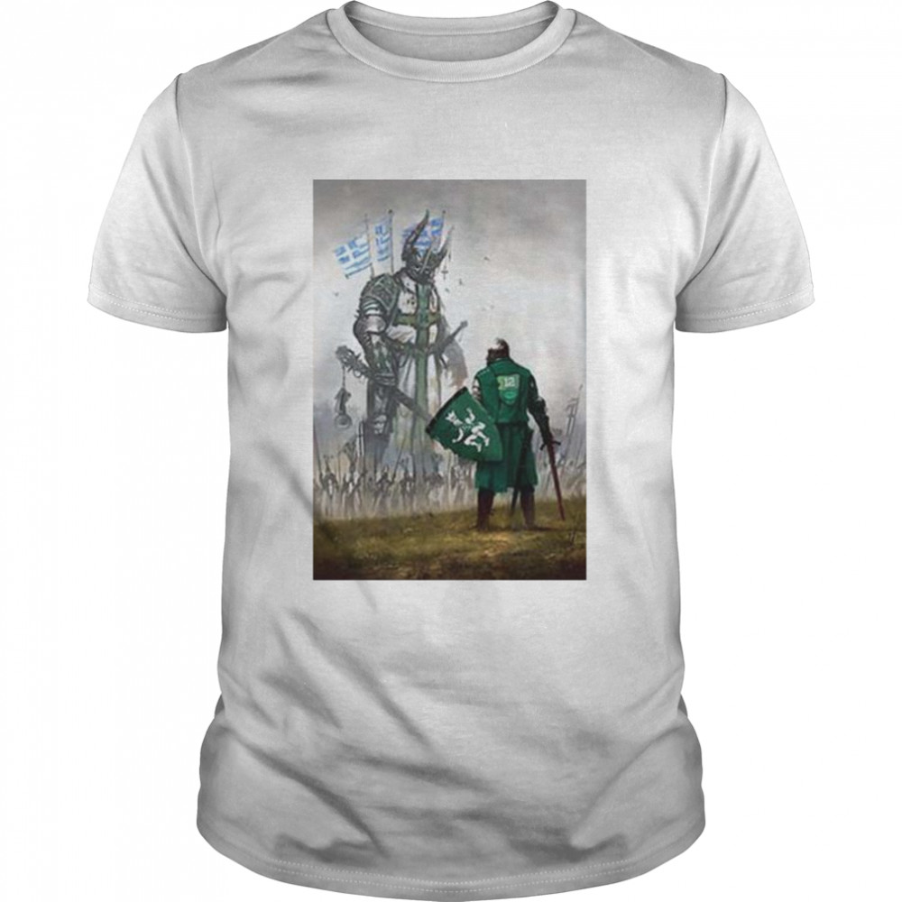 The dark knight against the greek god original shirt