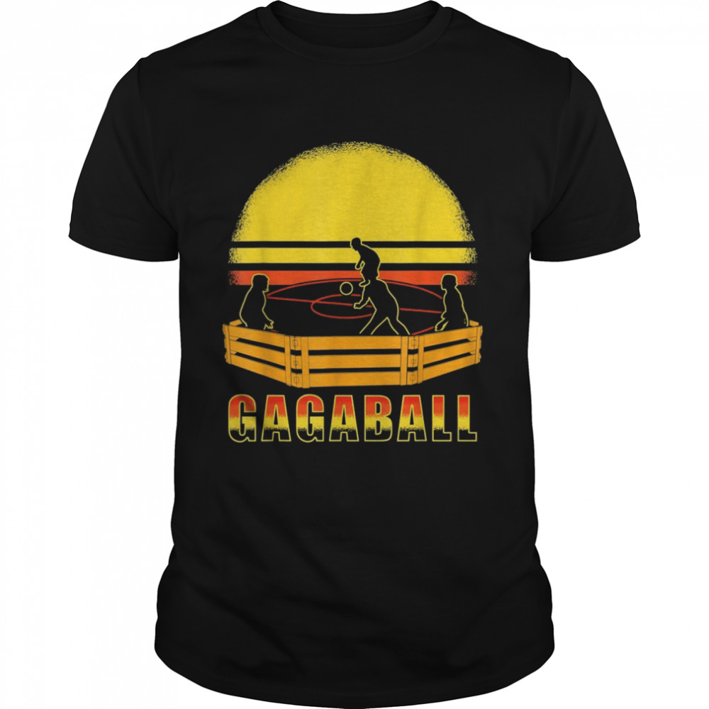 Gaga Ball Pit Player Retro Sun GaGa Team Shirt