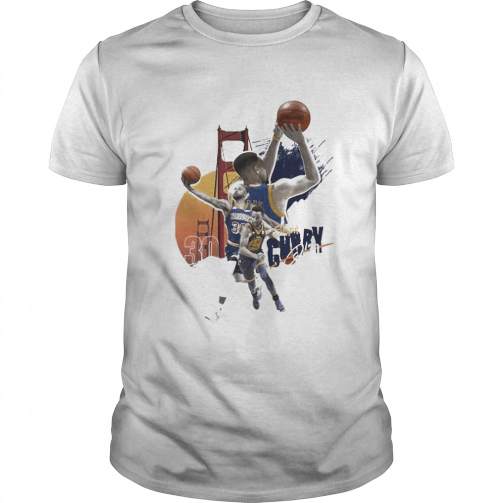 Golden Go Warriors Stephen Curry signature shirt