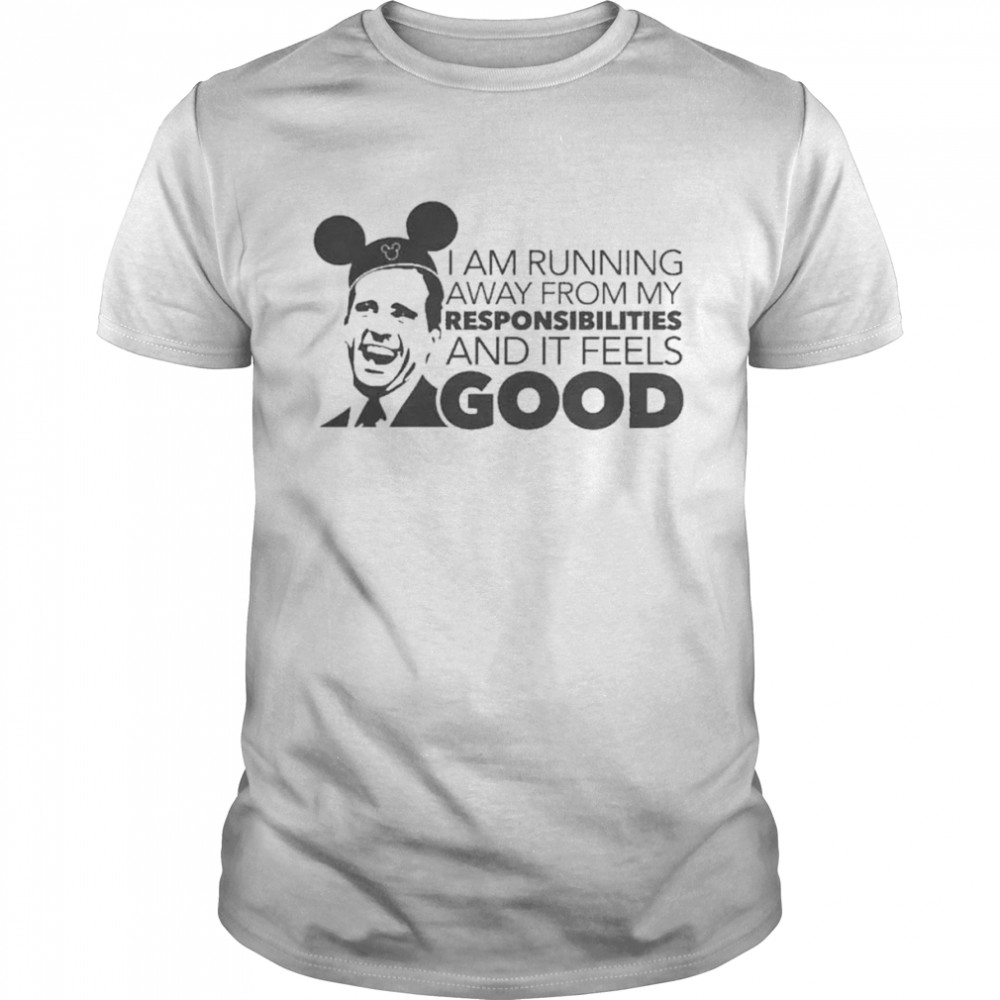 Michael Scott Mickey mouse Running Away From My Responsibilities Shirt