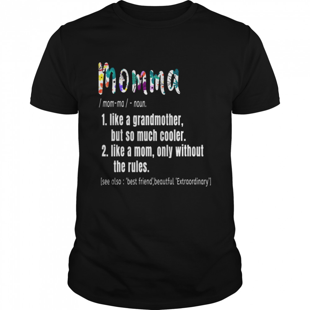 Momma Definition Mother’s Day & Birthday GrandmotherShirt