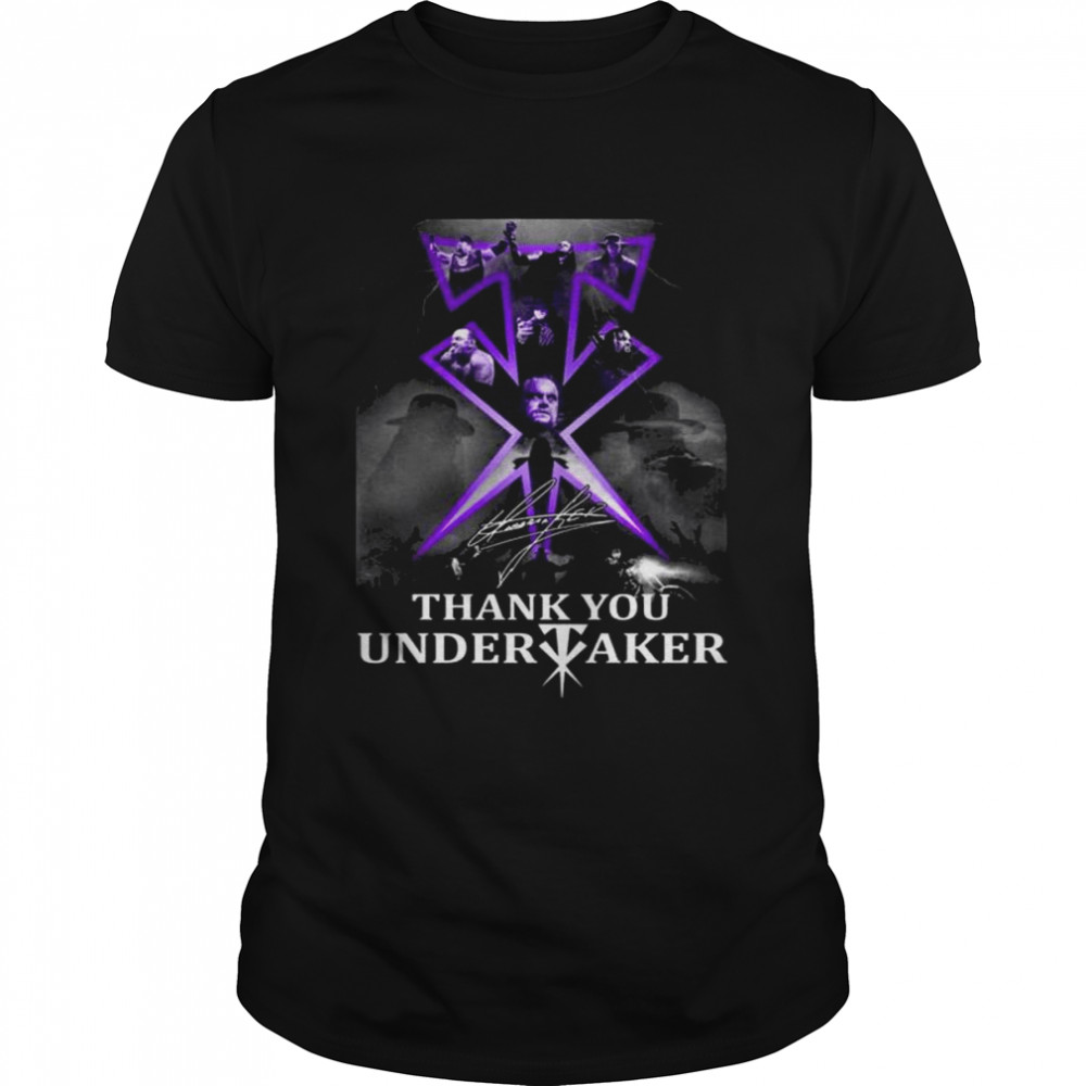 Thank you Undertaker signature shirt