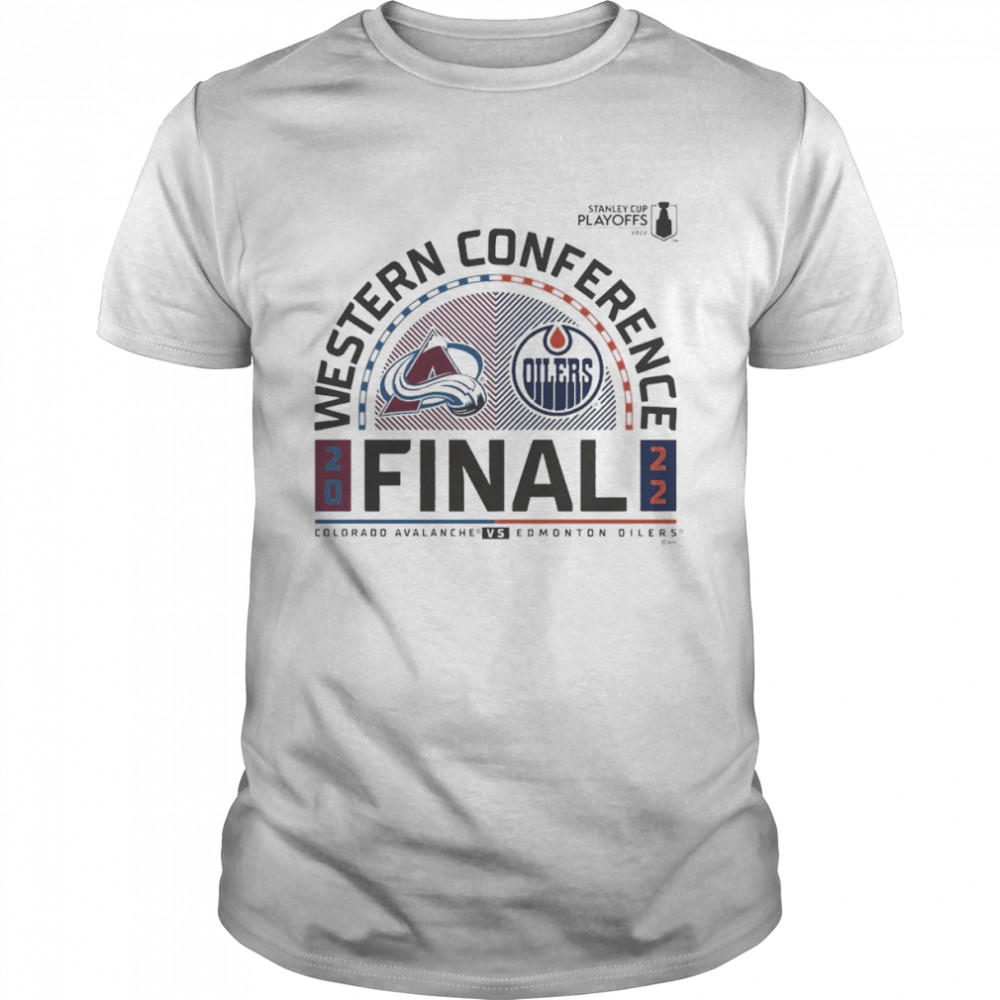 Colorado Avalanche vs Edmonton Oilers 2022 Stanley Cup Playoffs Western Conference Finals Matchup T-Shirt