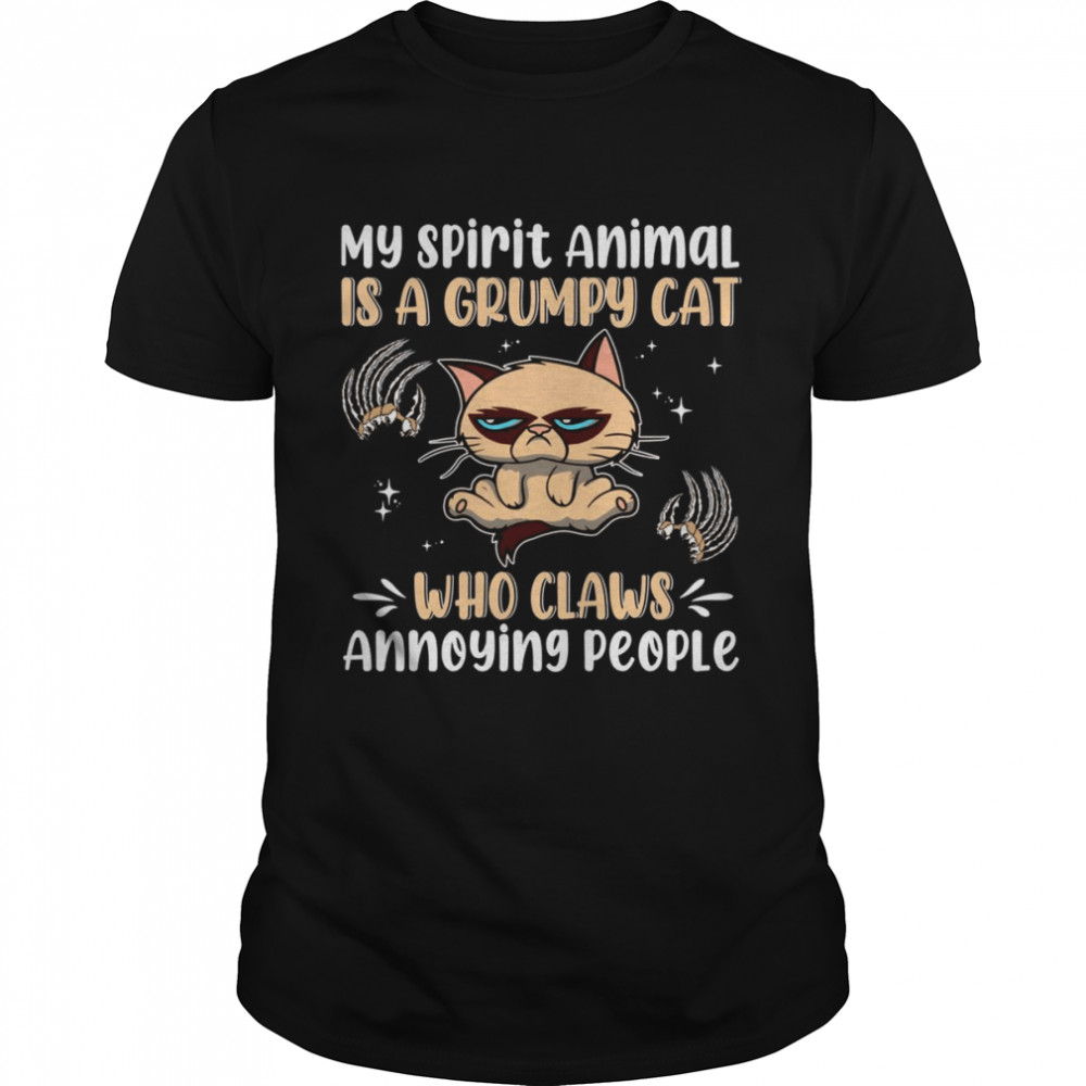 My Spirit Animal Is A Grumpy Cat Shirt