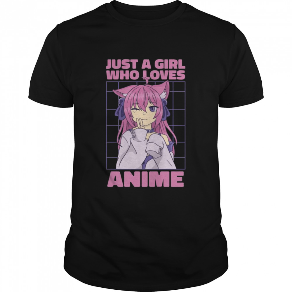 Otaku Nur ein Mädchen, das Anime Manga liebt Japanisch Süß Kawaii Shirt