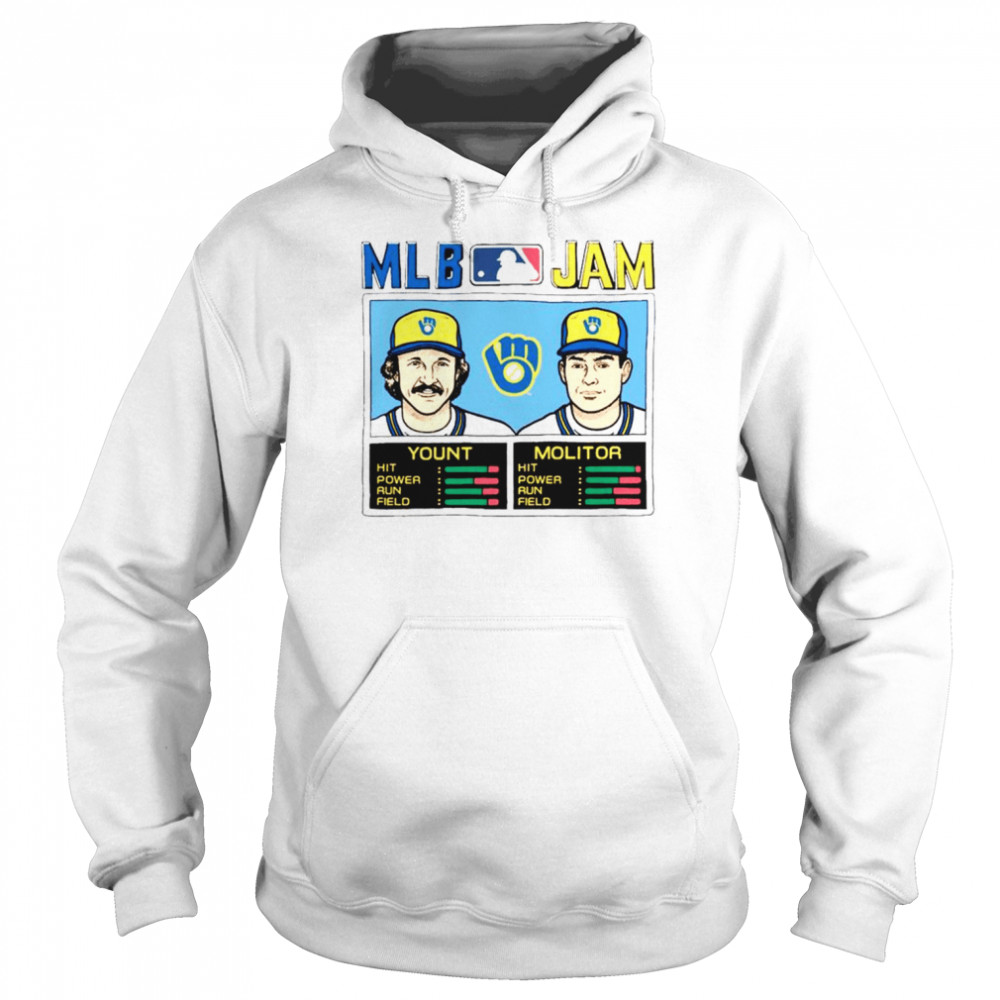 Paul Molitor and Robin Yount Milwaukee Brewers MLB Jam shirt Unisex Hoodie