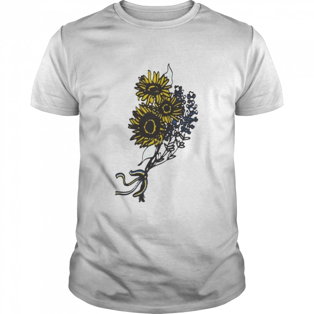 Sunflowers and Bluebonnets shirt
