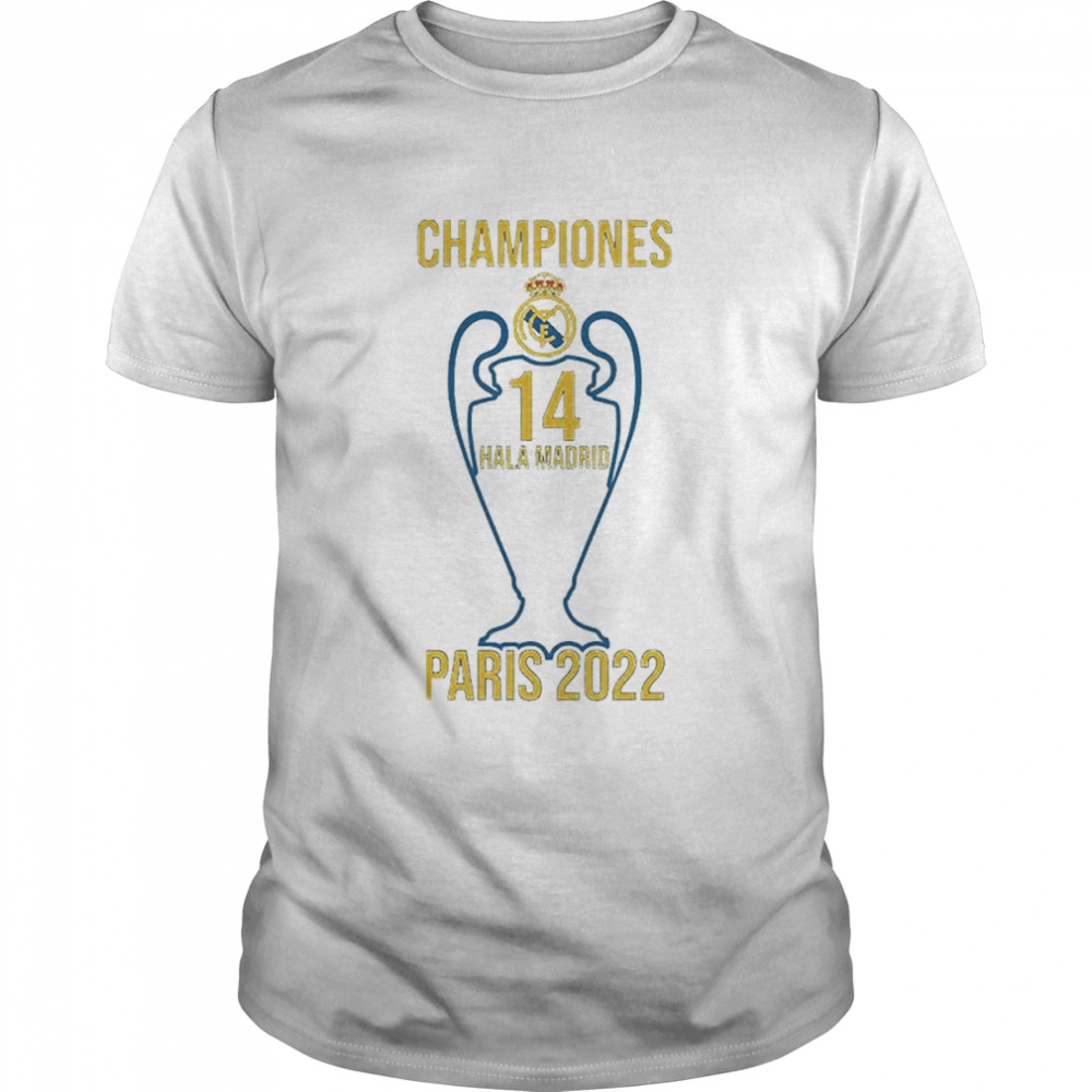 Championes 14 Hala Madrid Paris 2022 Real Madrid T-Shirt