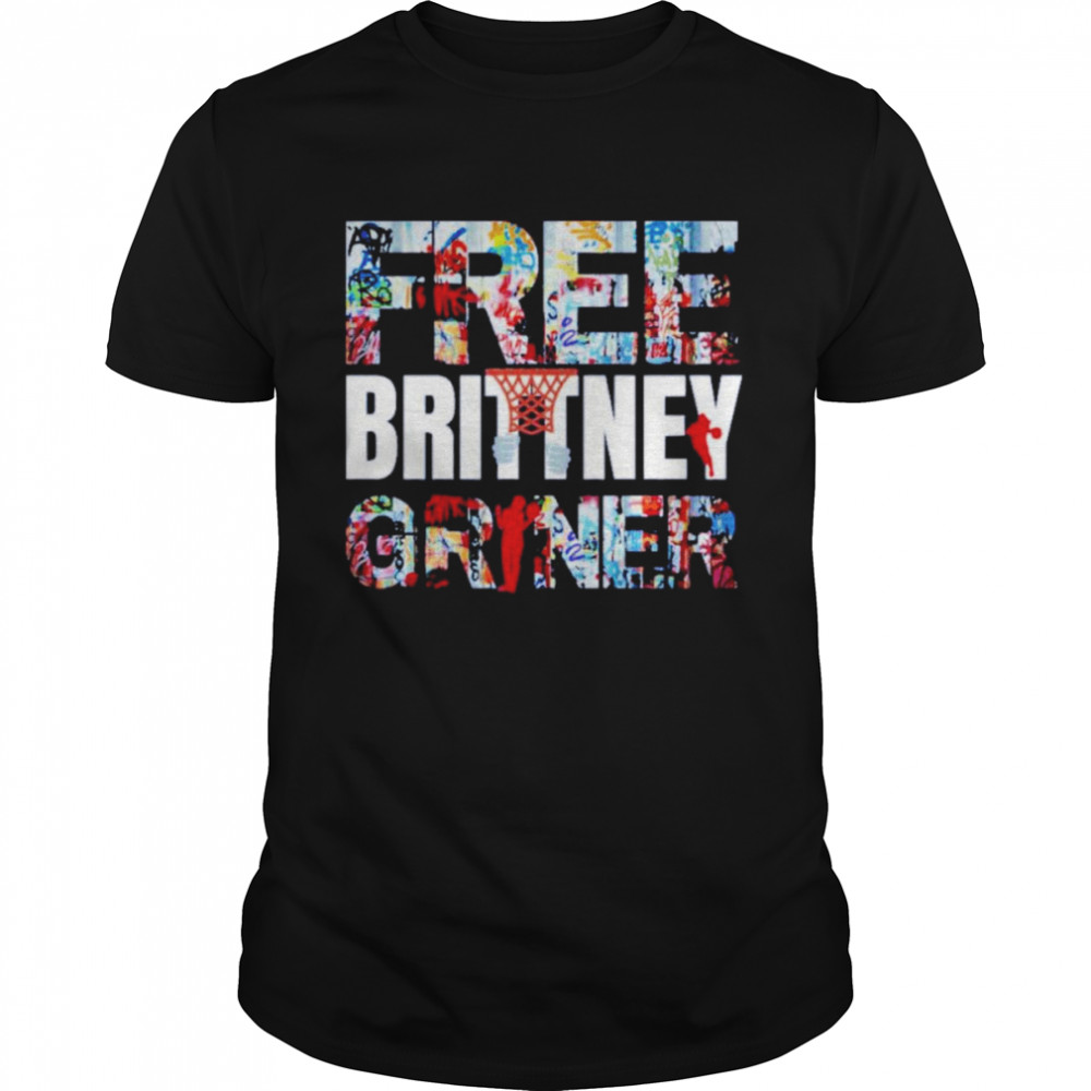 Free Brittney Griner Art Collage Shirt