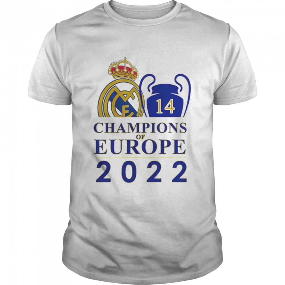 Real Madrid 14 Champions Of Europe 2022 T-Shirt