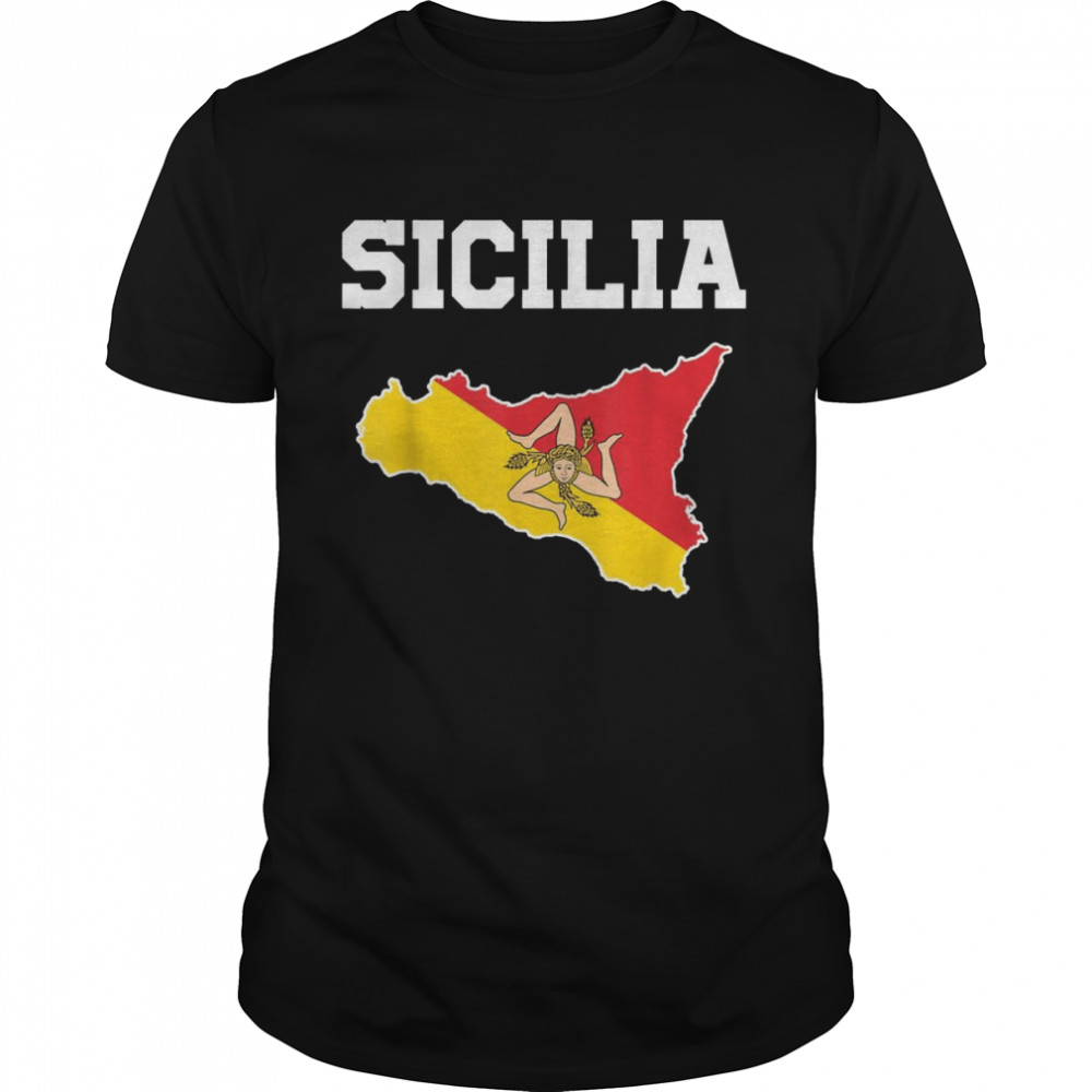Sicily Map Sicilia Italian Sicilian Shirt
