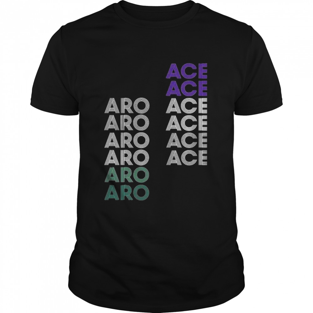 Aceoftrades retro aroace pride rain daniels aroace shirt