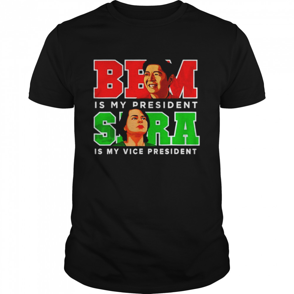 Bbm Sara 2022 President Red Bong Marcos Duterte Inday T-Shirt