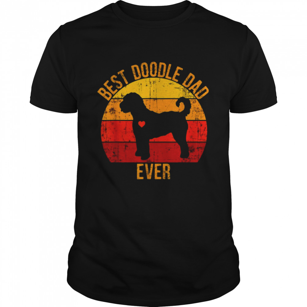 Best Doodle Dad Ever Vintage Retro Shirt