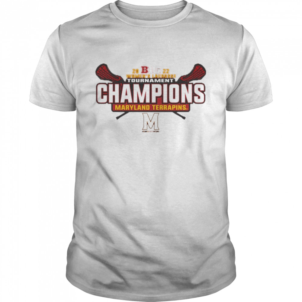 Maryland Terrapins 2021-2022 Big Ten Women’s Lacrosse Conference Champions T-Shirt