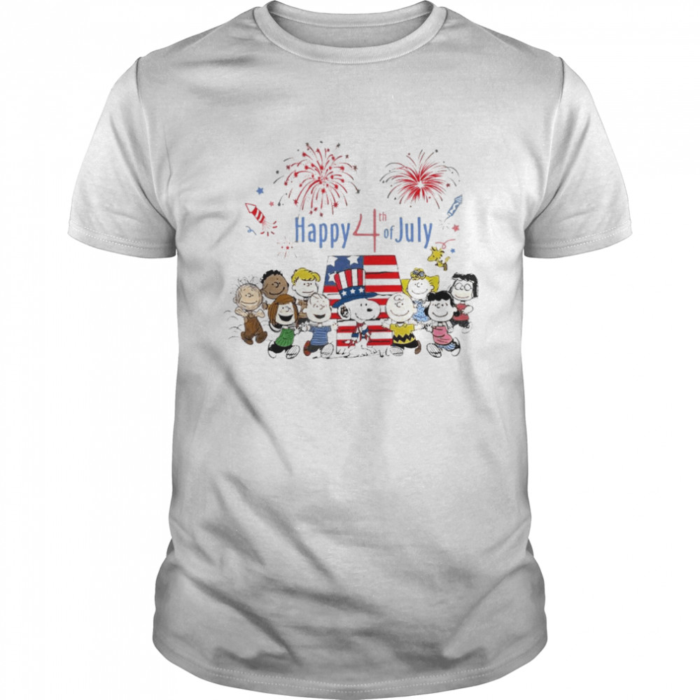 The Peanuts Characters Happy 4th of July America Shirt