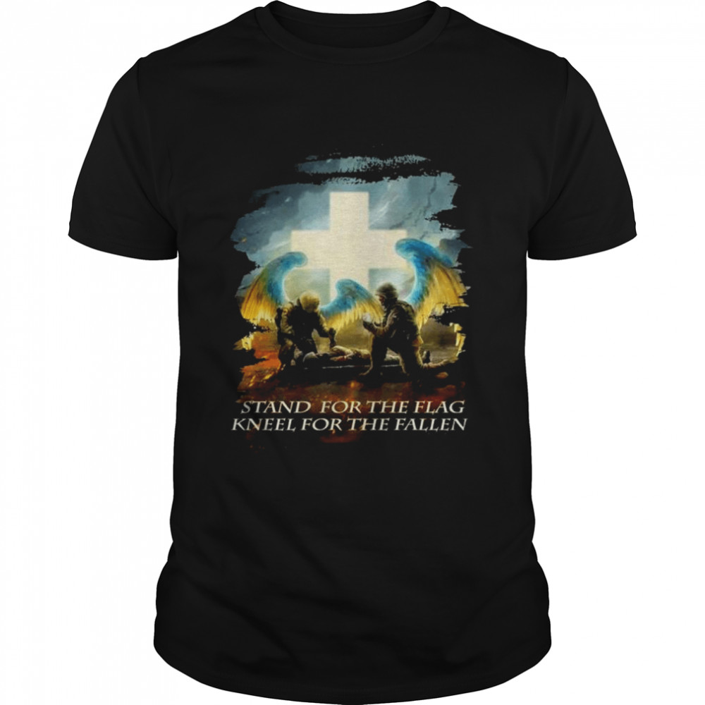 Ukraine stand for the flag kneel for the fallen shirt