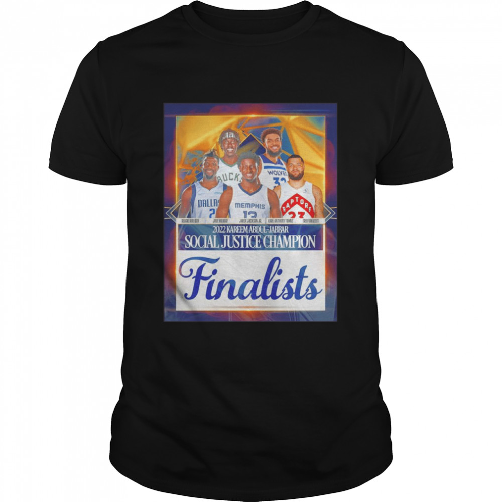 2022 Kareem Abdul Jabbar social justice Champion finalist poster shirt