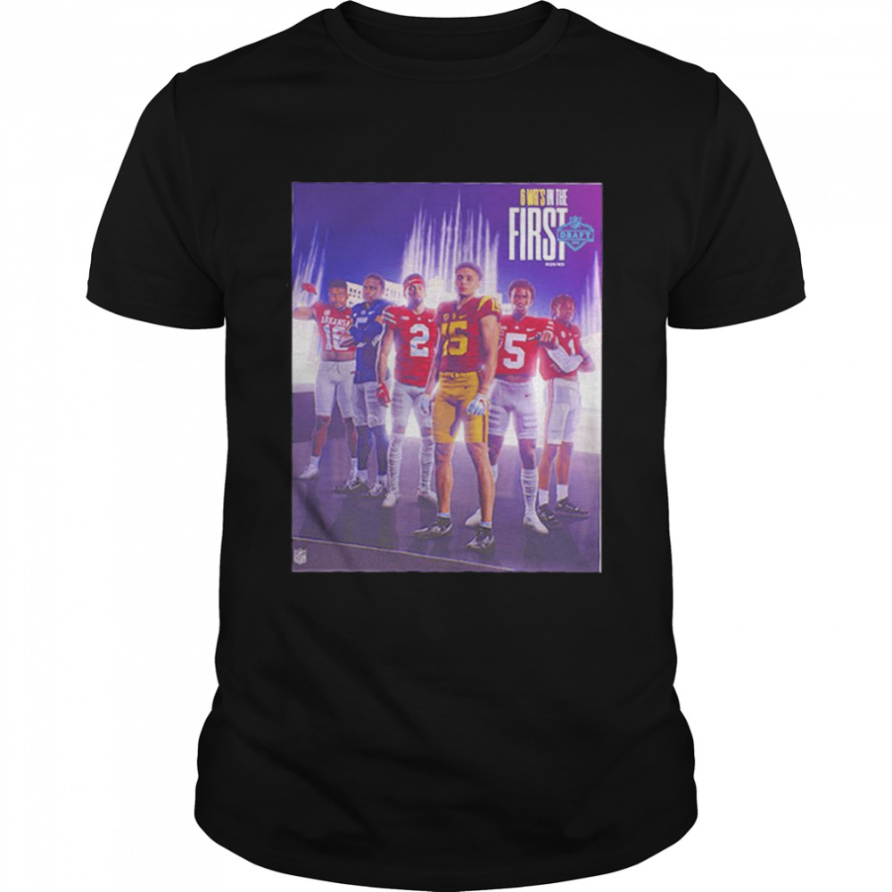 6 WRs In The First Round NFL Draft 2022 T-Shirt