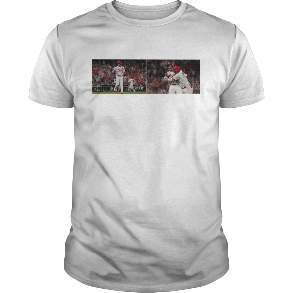 Albert Pujols St. Louis Cardinals with his 22nd career T-shirt