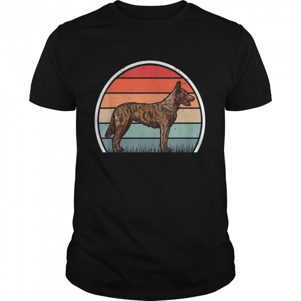 Hollandse Herder Retro Vintage Dutch Shepherd Dog Shirt