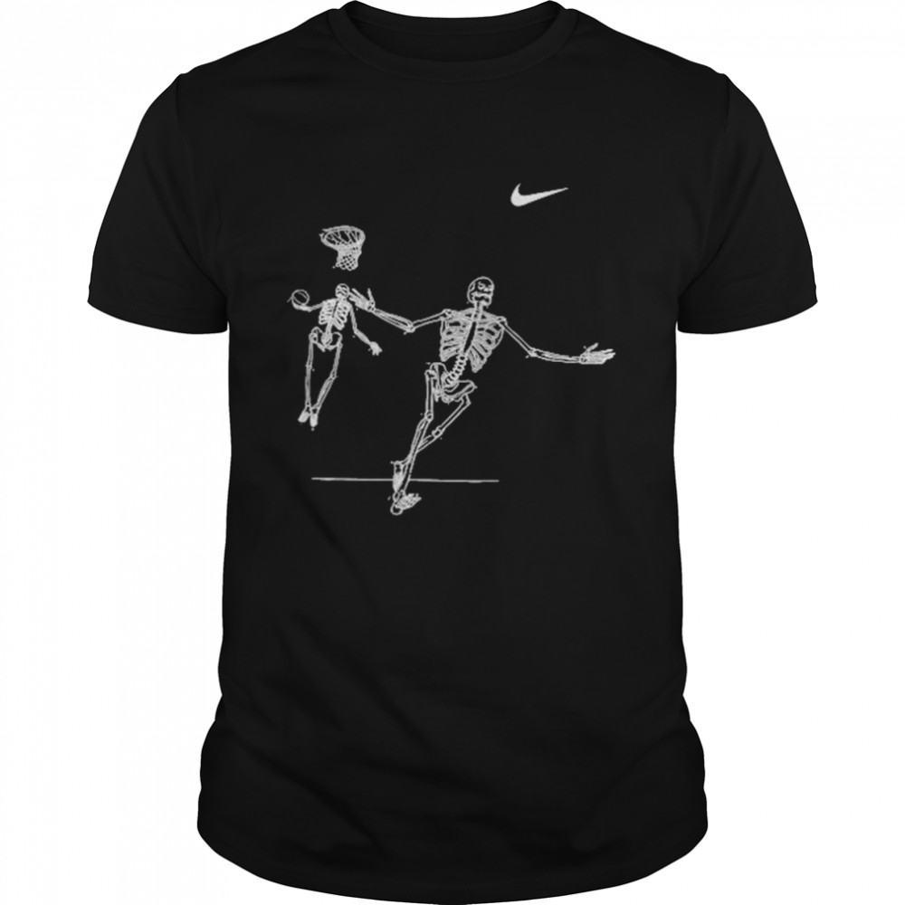 Skeleton Play Basketball Shirt