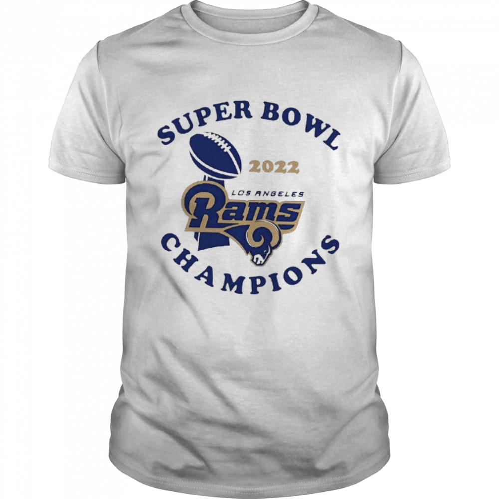 Super Bowl 2022 Los Angeles Rams Champion logo T-shirt