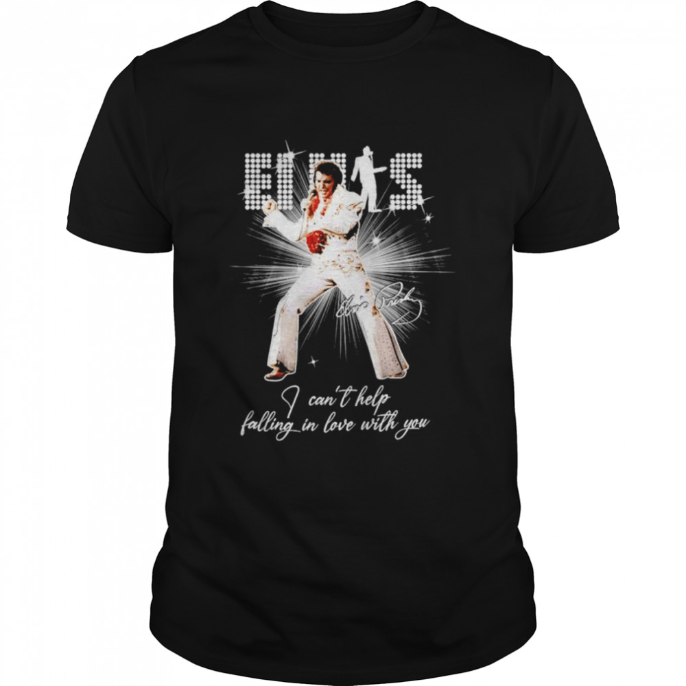 Elvis Presley I can’t help falling in love with you signature shirt