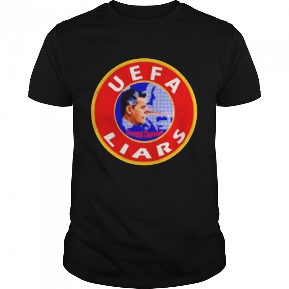 Gerald Darmanin UEFA Liars shirt