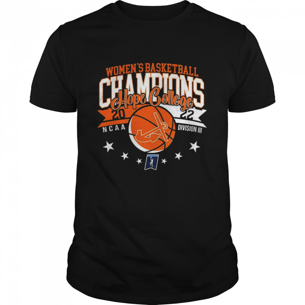 Hope College 2022 NCAA Division III Women’s Basketball National Champions T-Shirt