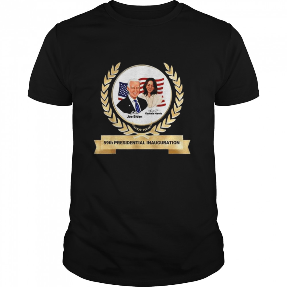 59th presidential inauguration joe biden kamala harris gold shirt